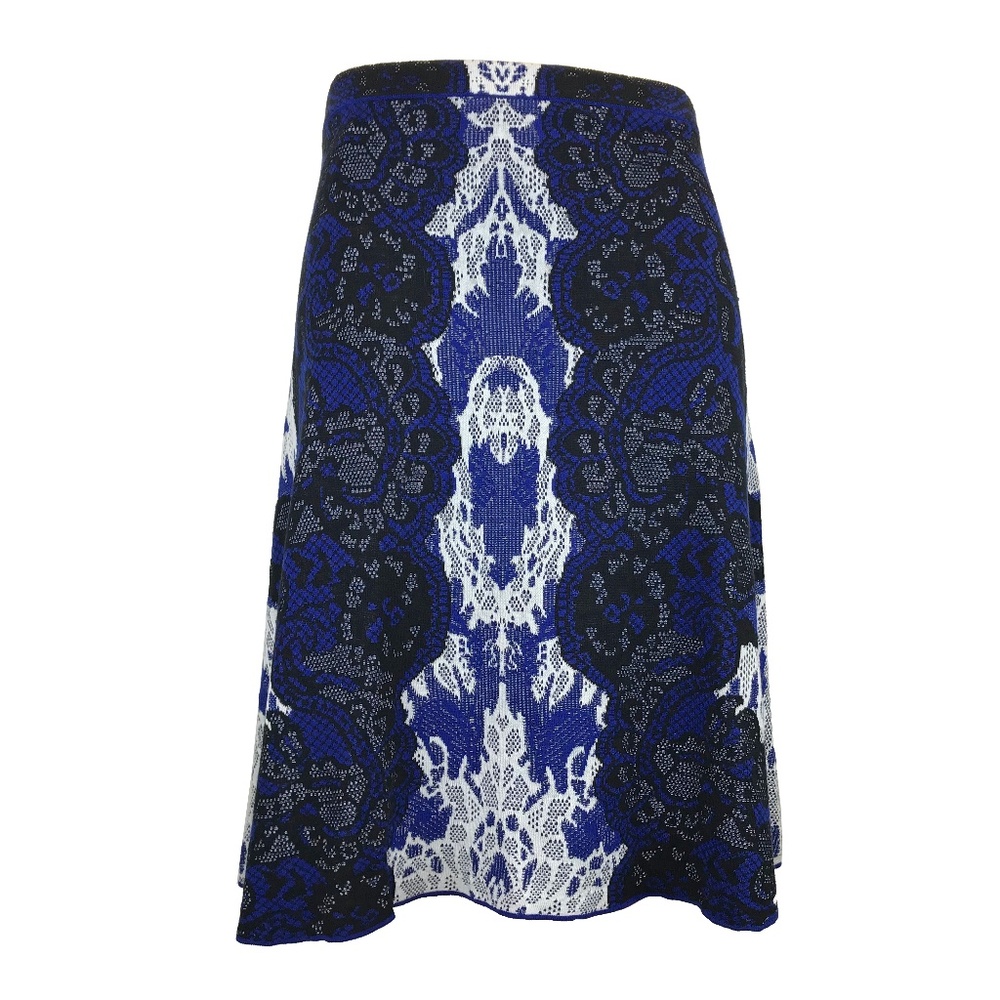 BCBGMaxazria Karlie Relief Jacquard Lace A-Line M - Picture 2 of 3